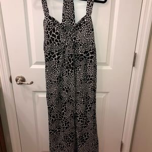 Apostrophe black and white dress